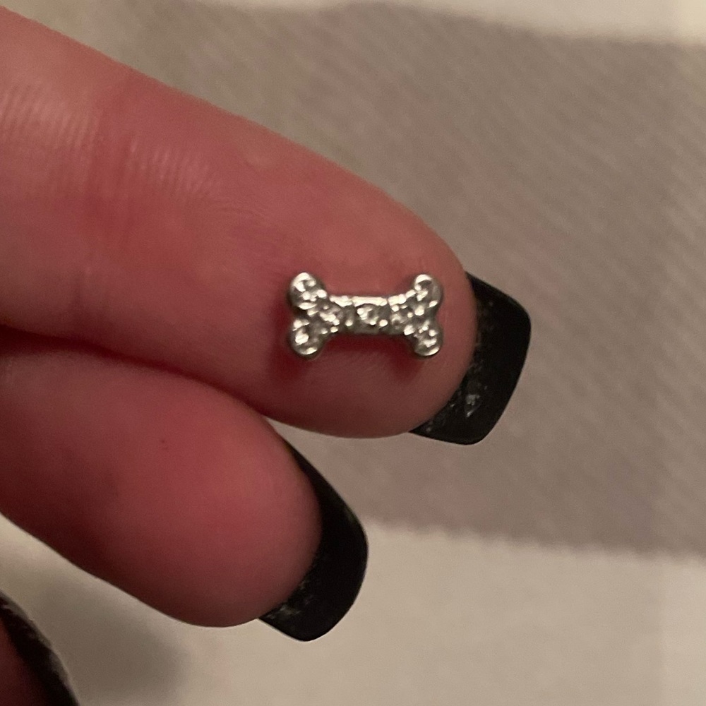 Origami owl living locket dog bone charm